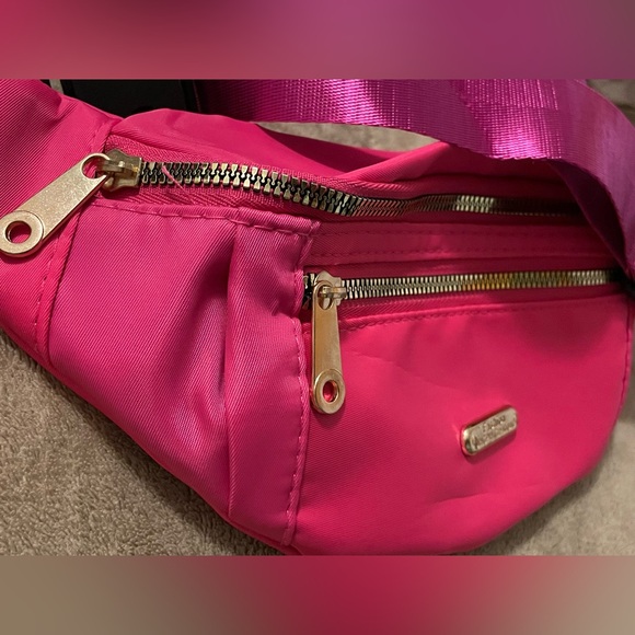 NWOT Pink Fanny Pack - double zipper adjustable strap hip or crossbody - Picture 5 of 7